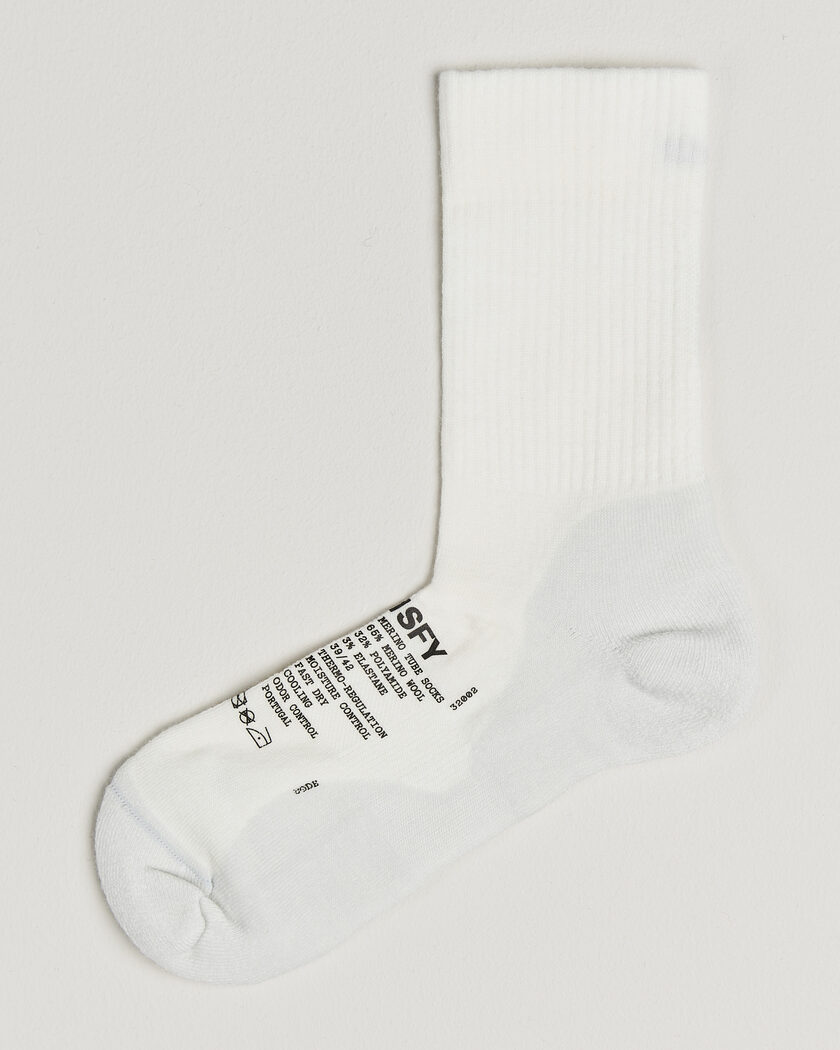 Satisfy Merino Tube Socks White – Vit