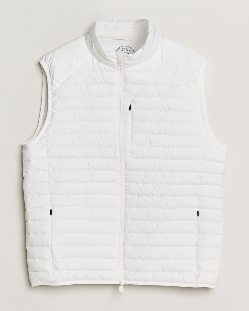 Save The Duck Dave Lightweight Padded Vest Dull White – Grå