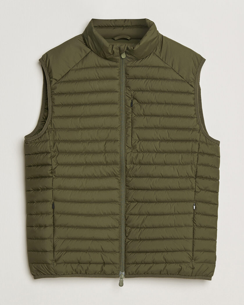 Save The Duck Dave Lightweight Padded Vest Snake Green – Grön