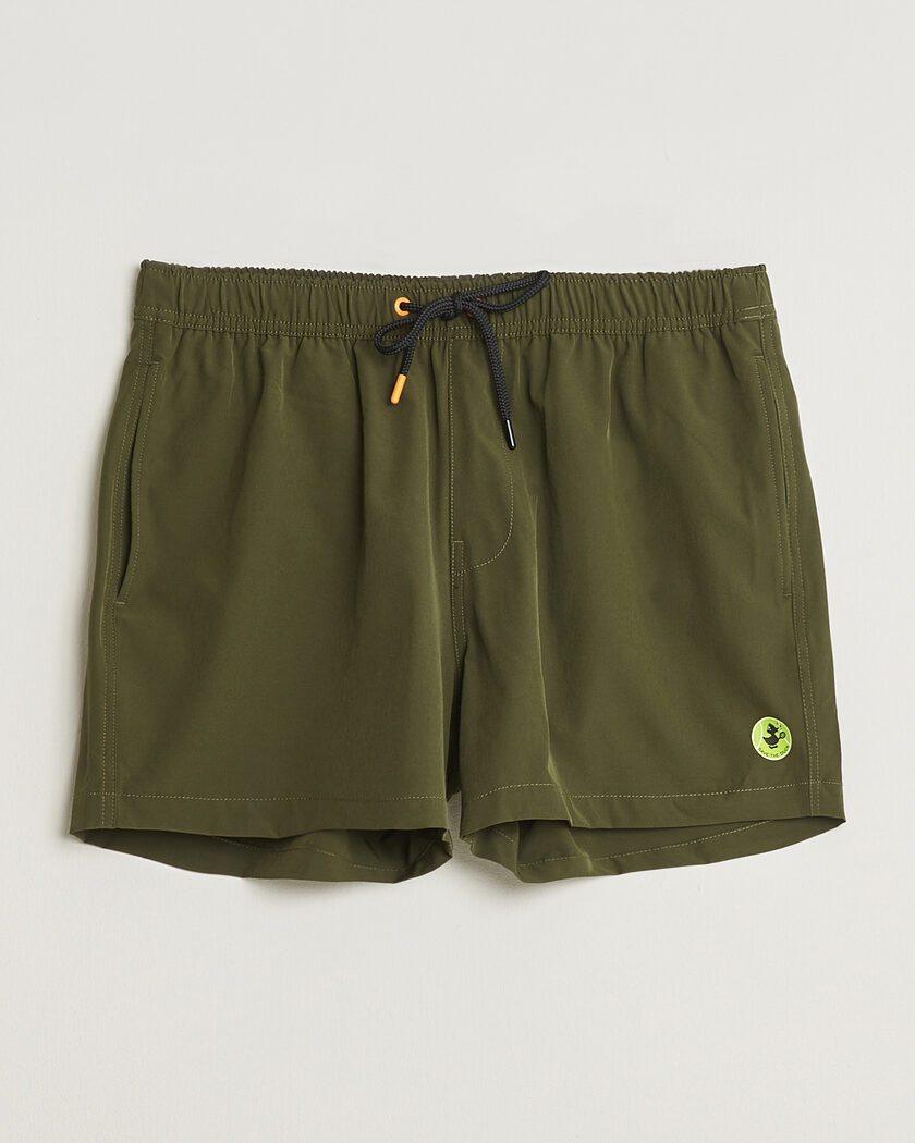 Save The Duck Plain Drawstring Swimshorts Snake Green – Grön