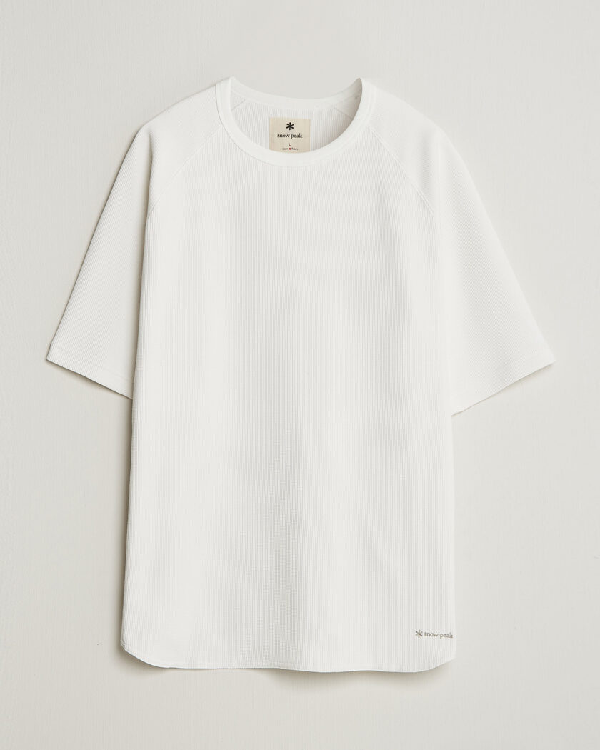 Snow Peak Dry Waffle T-Shirt Off White – Vit