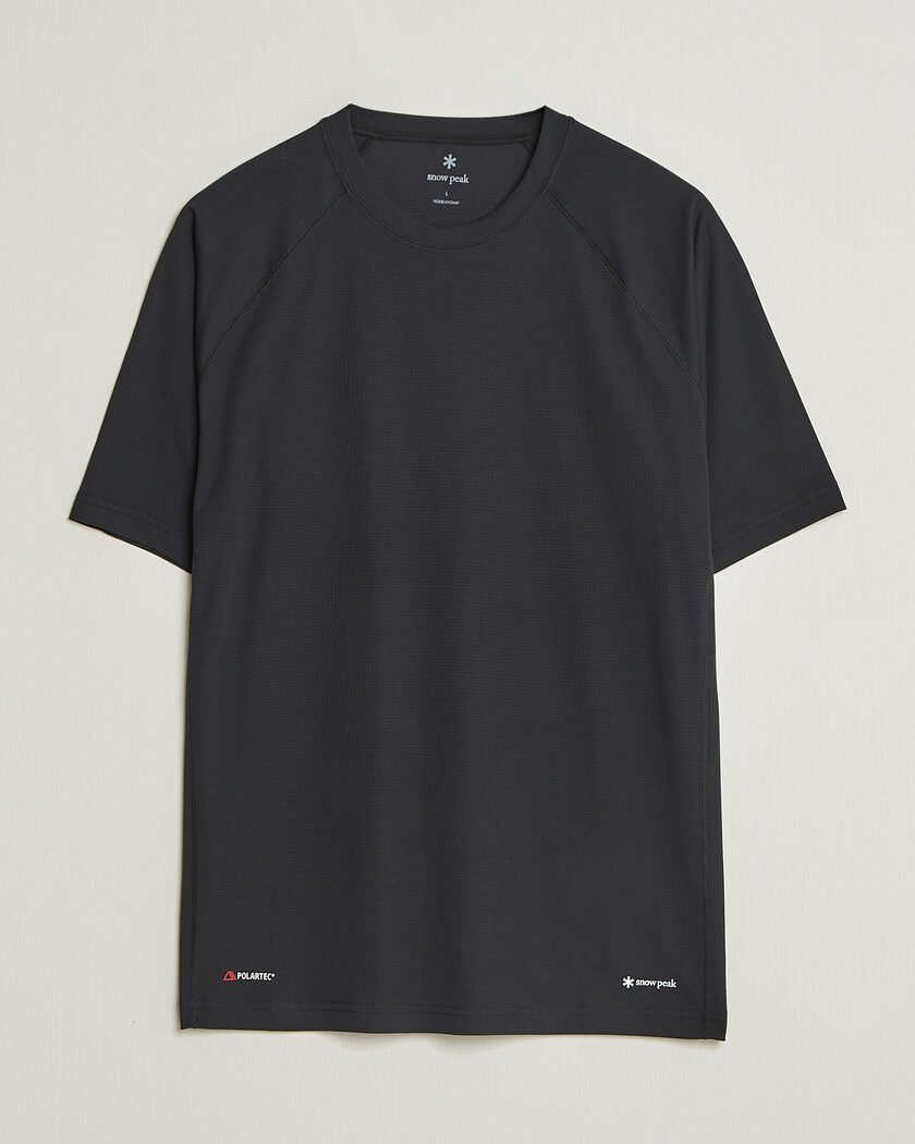 Snow Peak Polartec Power Dry T-Shirt Black – Svart