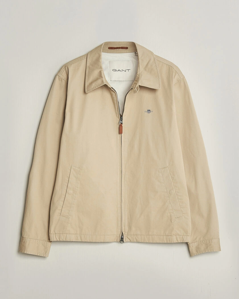 Gant Cotton Windcheater Jacket Oat Beige – Beige
