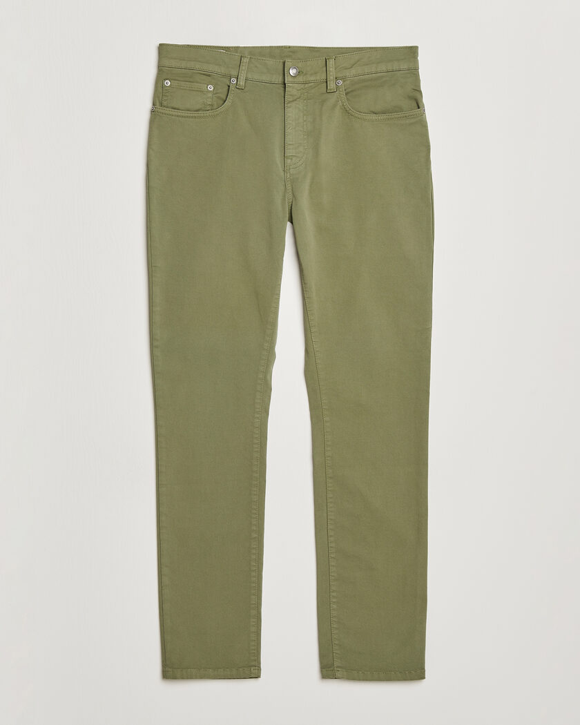 Gant Slim Fit Desert 5-Pocket Pants Dry Herb Green – Grön