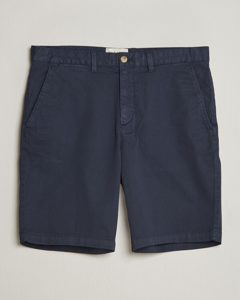 Gant Regular Sunfaded Shorts Evening Blue – Blå