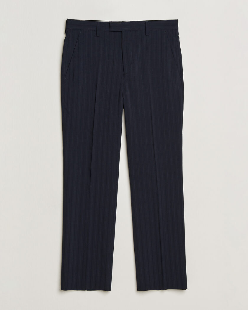 Gant Tonal Pinstriped Suit Pants Evening Blue – Blå