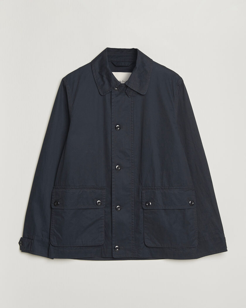 GANT Cotton Decker Jacket Black – Svart