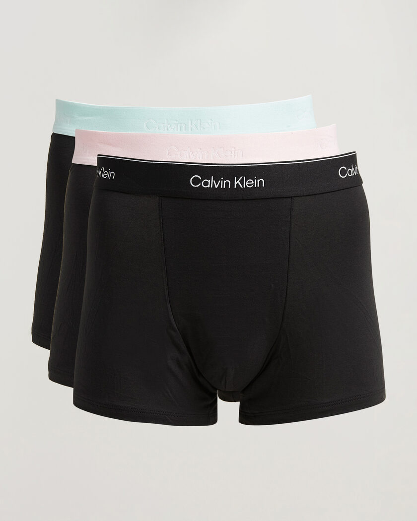 Calvin Klein 3-Pack Icon Cotton Stretch Relaxed Trunk Black – Svart