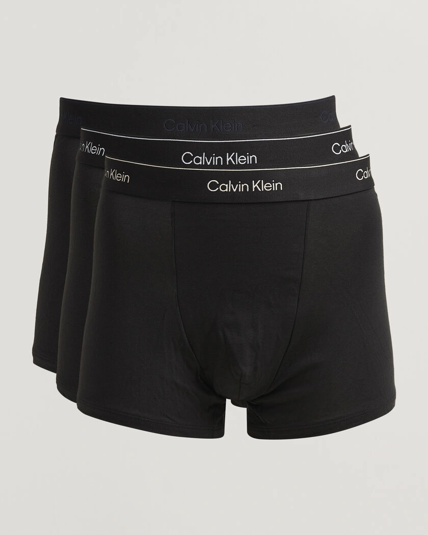 Calvin Klein 3-Pack Icon Cotton Stretch Relaxed Trunk Black – Svart