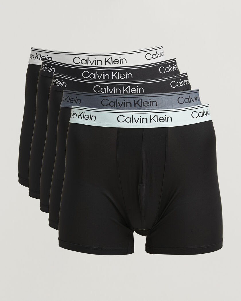 Calvin Klein 5-Pack Icon Cotton Stretch Boxer Brief Black – Svart