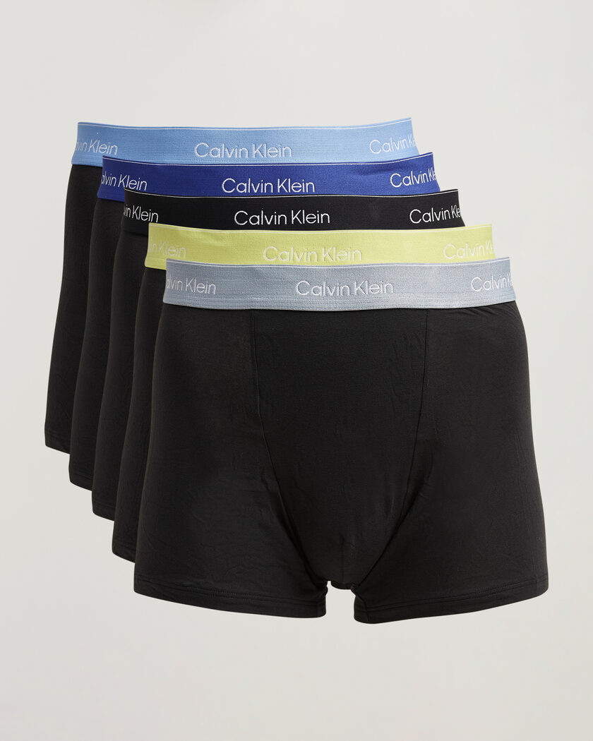 Calvin Klein 5-Pack Icon Cotton Stretch Relaxed Trunk Black – Svart