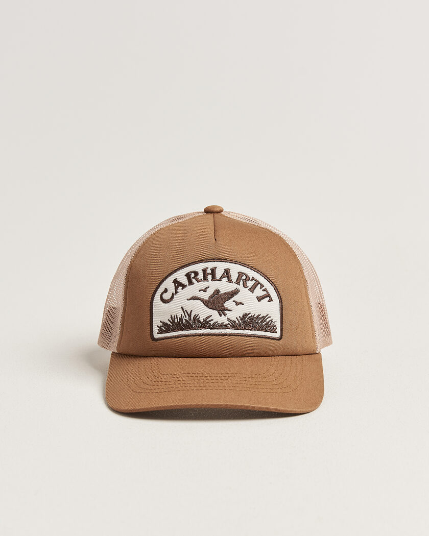 Carhartt WIP Take Off Trucker Cap Stone – Brun
