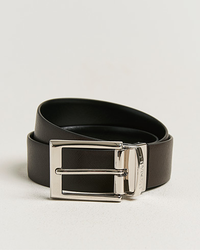 Canali Reversible Saffiano Belt Black/Brown – Flerfärgad