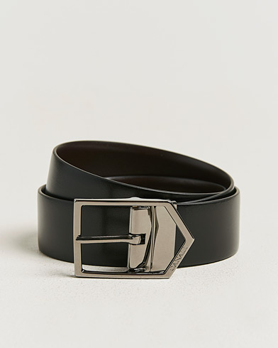Canali Reversible Leather Belt Black/Brown – Flerfärgad
