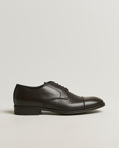 Canali Rubber Sole Derby Brown Calf – Brun