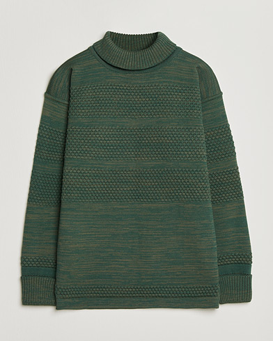S.N.S. Herning Fisherman Sweater Natural Machine Green – Grön