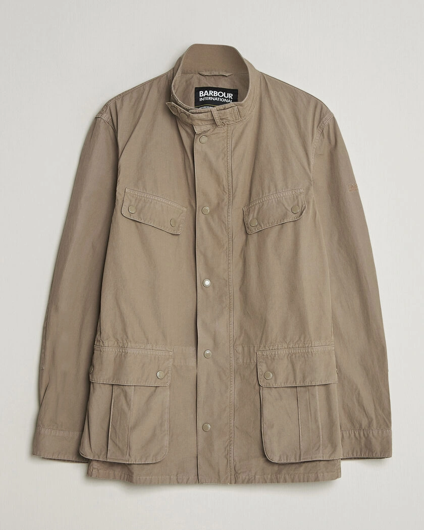 Barbour International Garment dyed Casual Duke Jacket Timberwolf – Beige