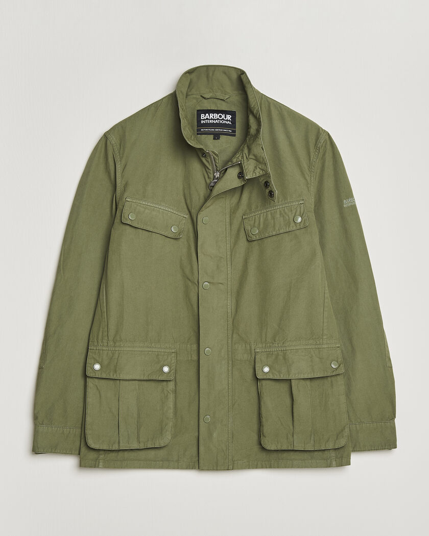 Barbour International Garment dyed Casual Duke Jacket Burnt Olive – Grön