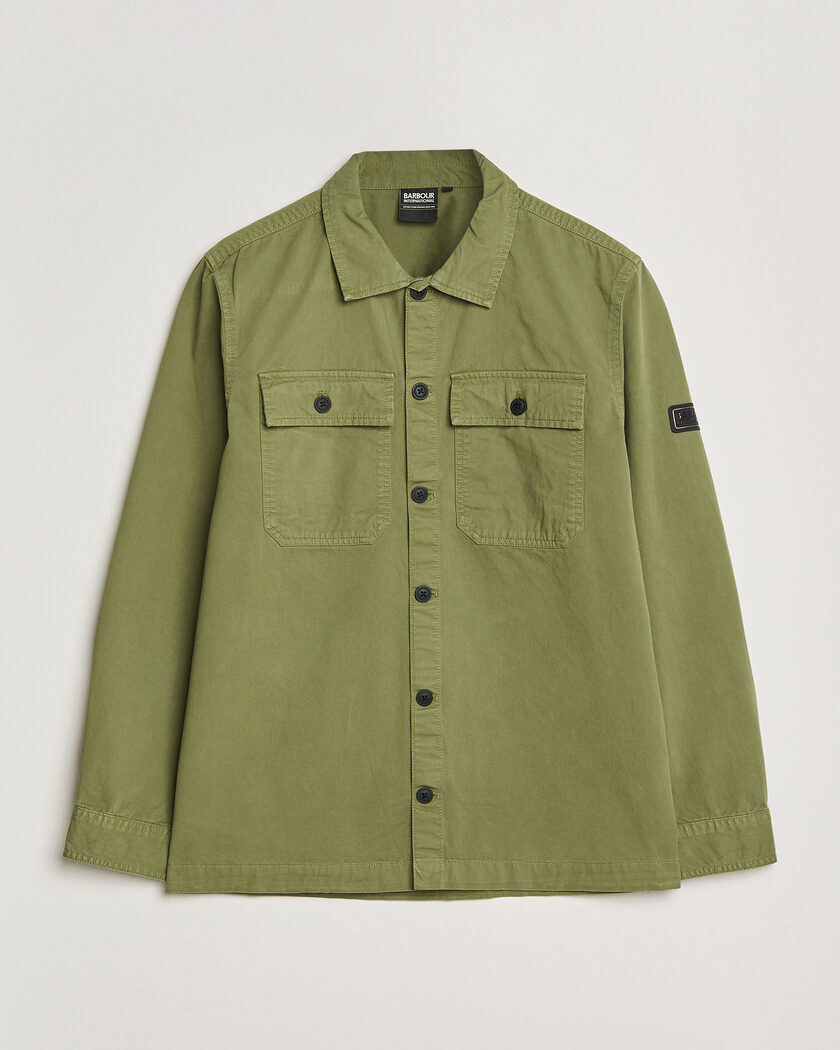 Barbour International Arlo Cotton Overshirt Burnt Olive – Grön