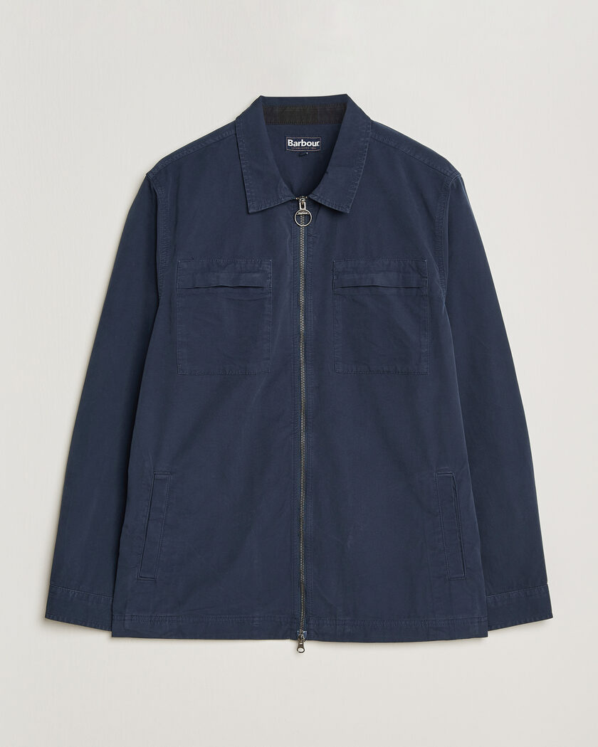 Barbour Lifestyle Glendale Zip Overshirt Navy – Blå