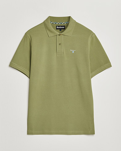 Barbour Lifestyle Tartan Pique Polo Laurel Green – Grön