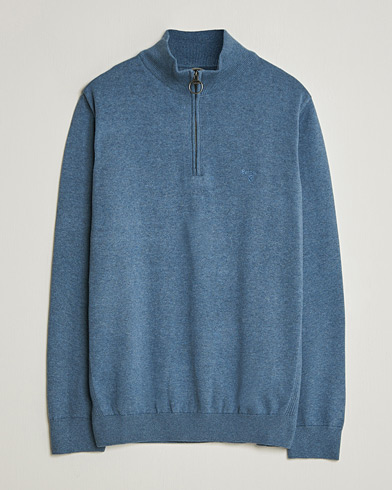 Barbour Lifestyle Cotton Half Zip Dusk Blue – Blå