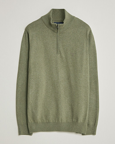 Barbour Lifestyle Cotton Half Zip Smokey Olive – Grön