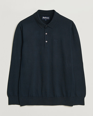 Barbour Lifestyle Pima Cotton Knitted Polo Navy – Blå