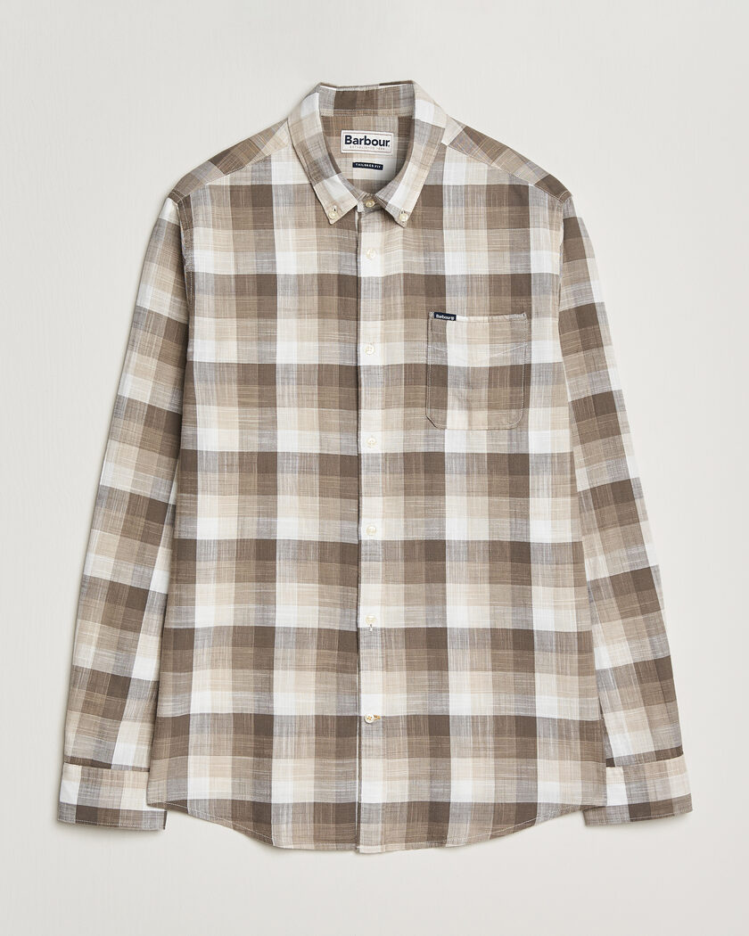 Barbour Lifestyle Hillroad Tailored Cotton Shirt Stone – Beige
