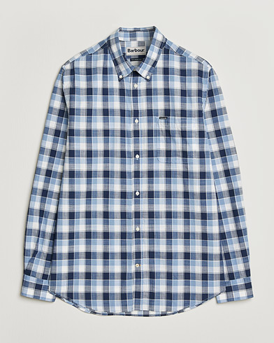 Barbour Lifestyle Harwood Gingaham Cotton Shirt Blue – Blå