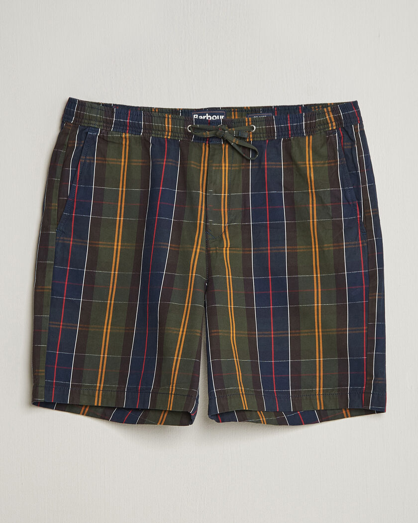 Barbour Lifestyle Relaxed Shorts Classic Tartan – Grön