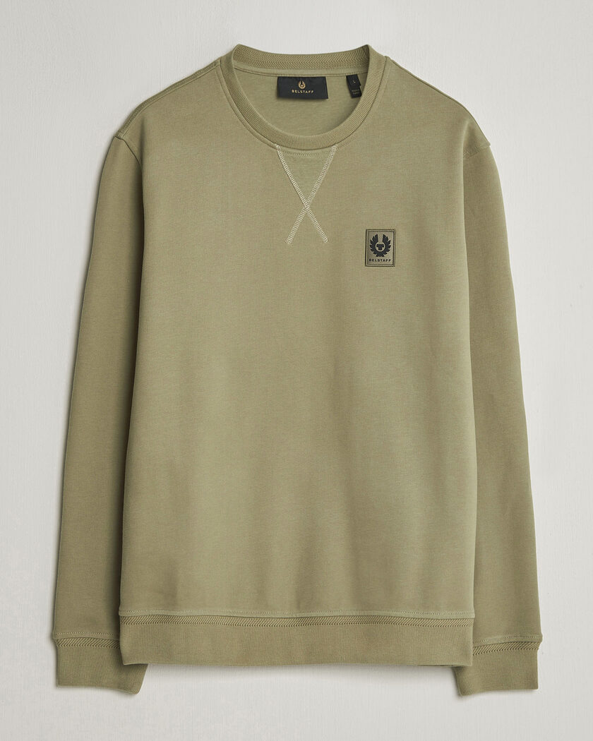 Belstaff Signature Crew Neck Sweatshirt Fatigue Green – Grön