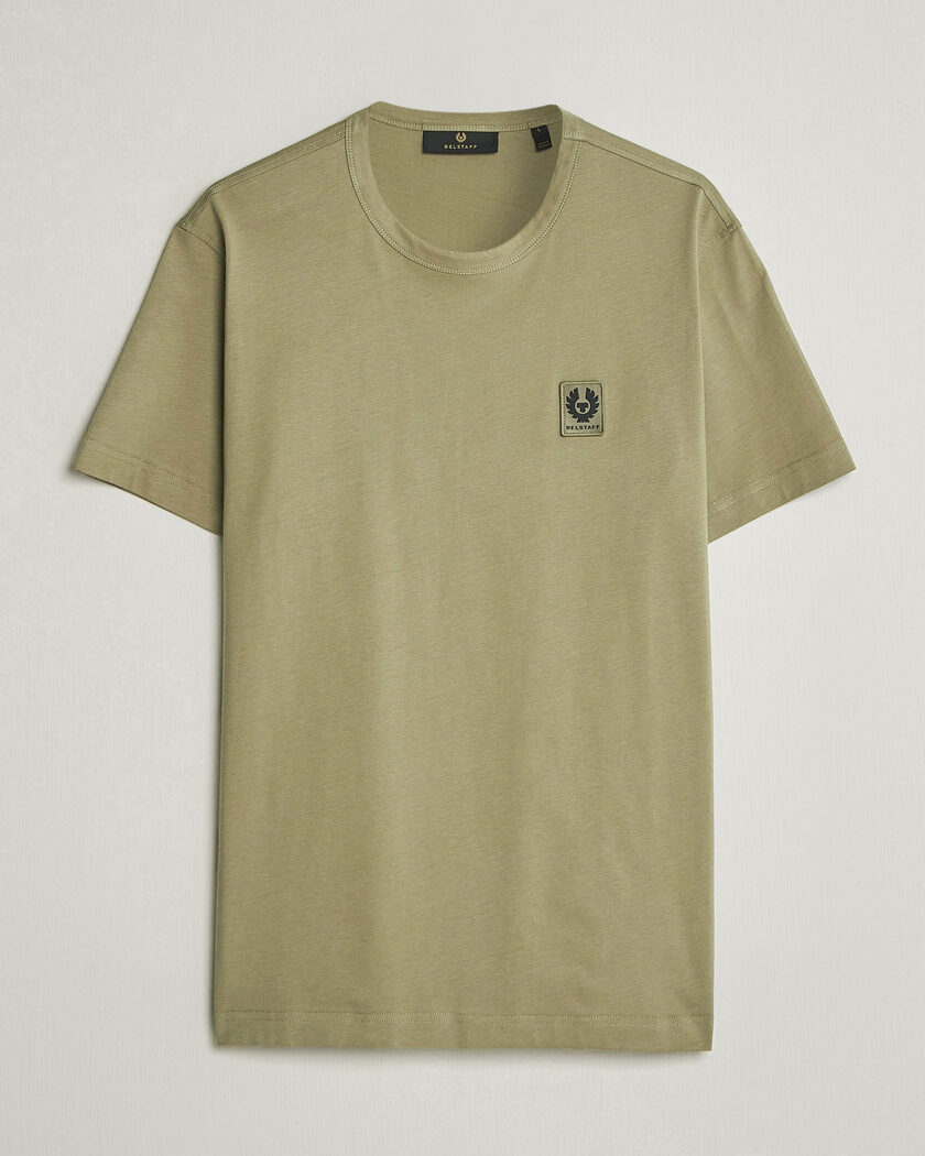 Belstaff Signature Crew Neck T-Shirt Fatigue Green – Beige