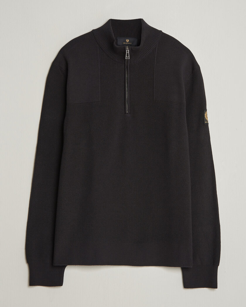 Belstaff Commander Half Zip Black – Svart