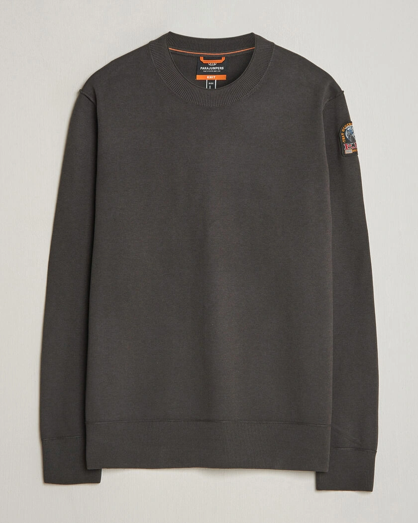 Parajumpers Basic Braw Knitted Sweater Off Black – Svart