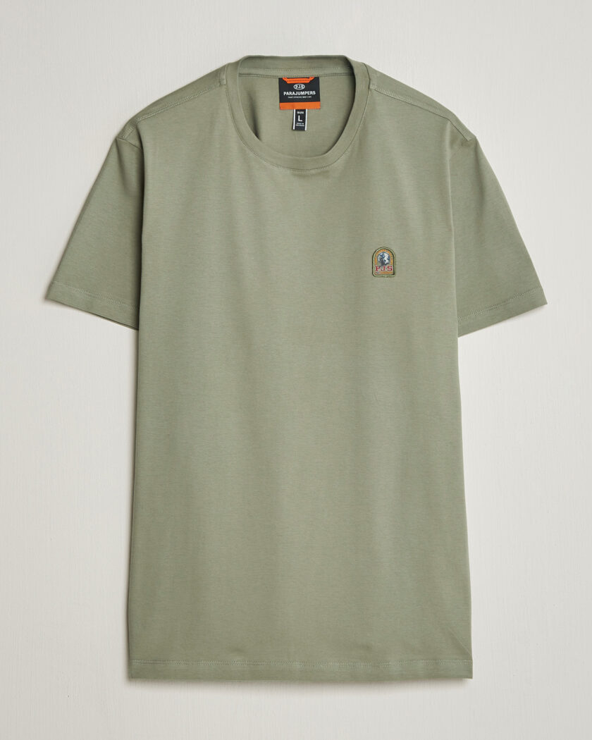 Parajumpers Patch Crew Neck T-Shirt Ashen Sage – Grön