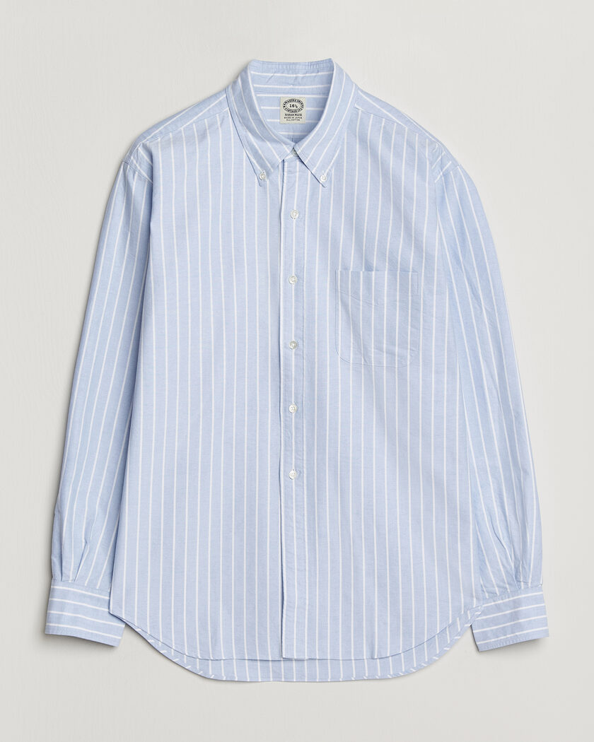 Kamakura Shirts Vintage Ivy Oxford BD Shirt Blue Blazer Stripe – Blå