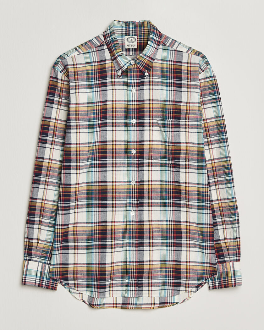 Kamakura Shirts Vintage Ivy Button Down Shirt Yellow Madras – Gul