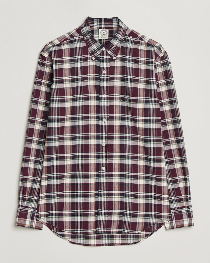 Kamakura Shirts Vintage Ivy Button Down Shirt Red Madras – Röd
