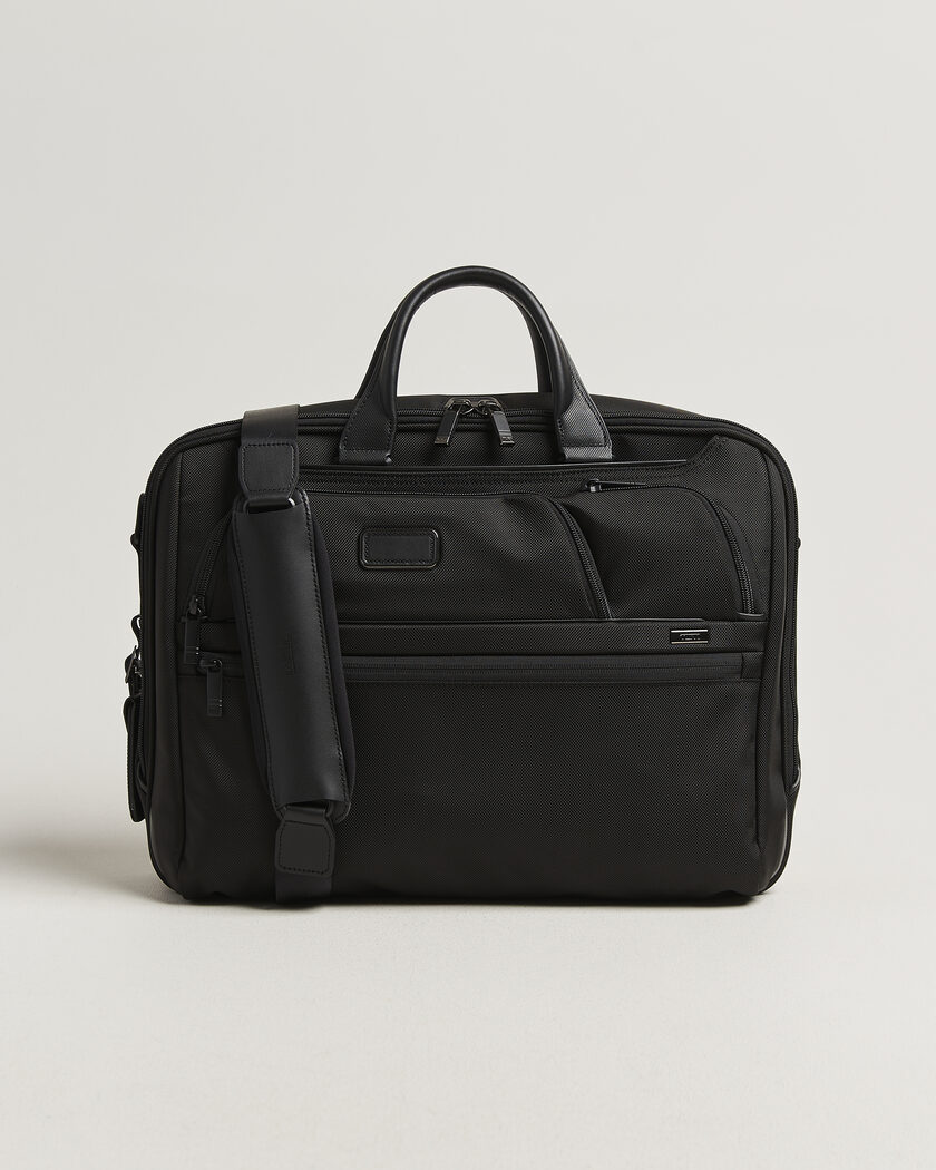 TUMI Alpha 4 Large Briefcase Black – Svart