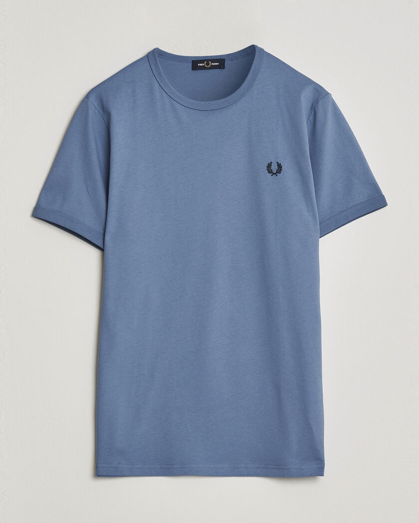Fred Perry Ringer T-Shirt Ace Blue – Blå