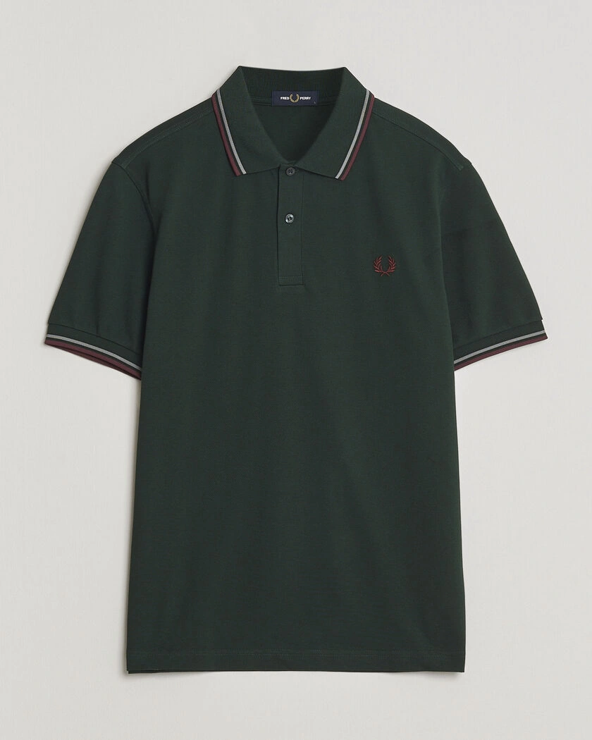 Fred Perry Twin Tipped Polo Shirt Grassroots Green – Grön