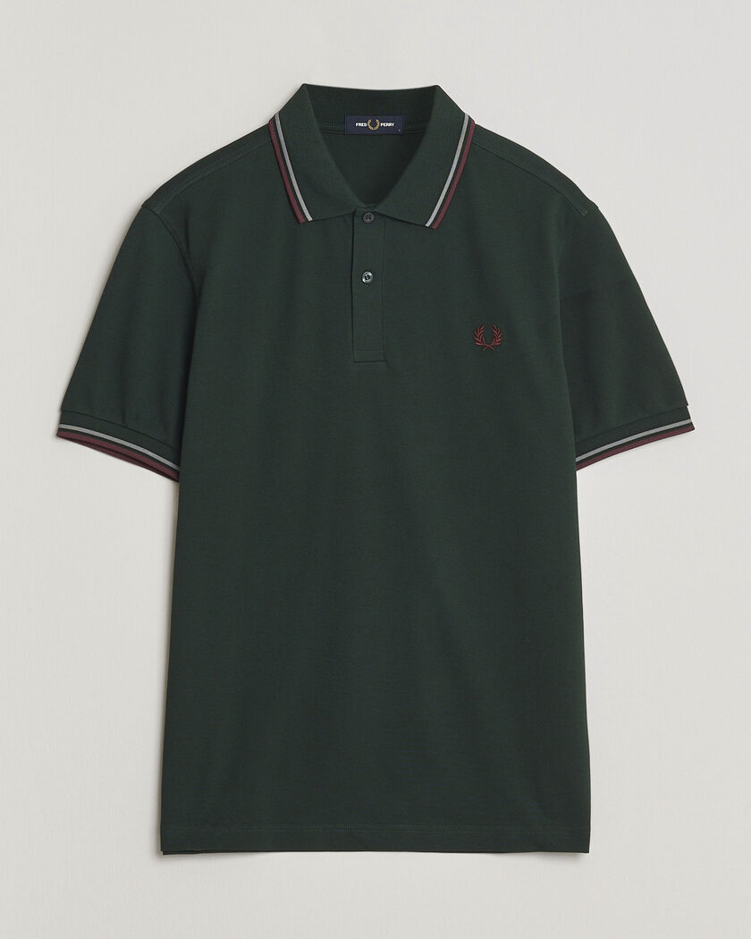 Fred Perry Twin Tipped Polo Shirt Grassroots Green – Grön