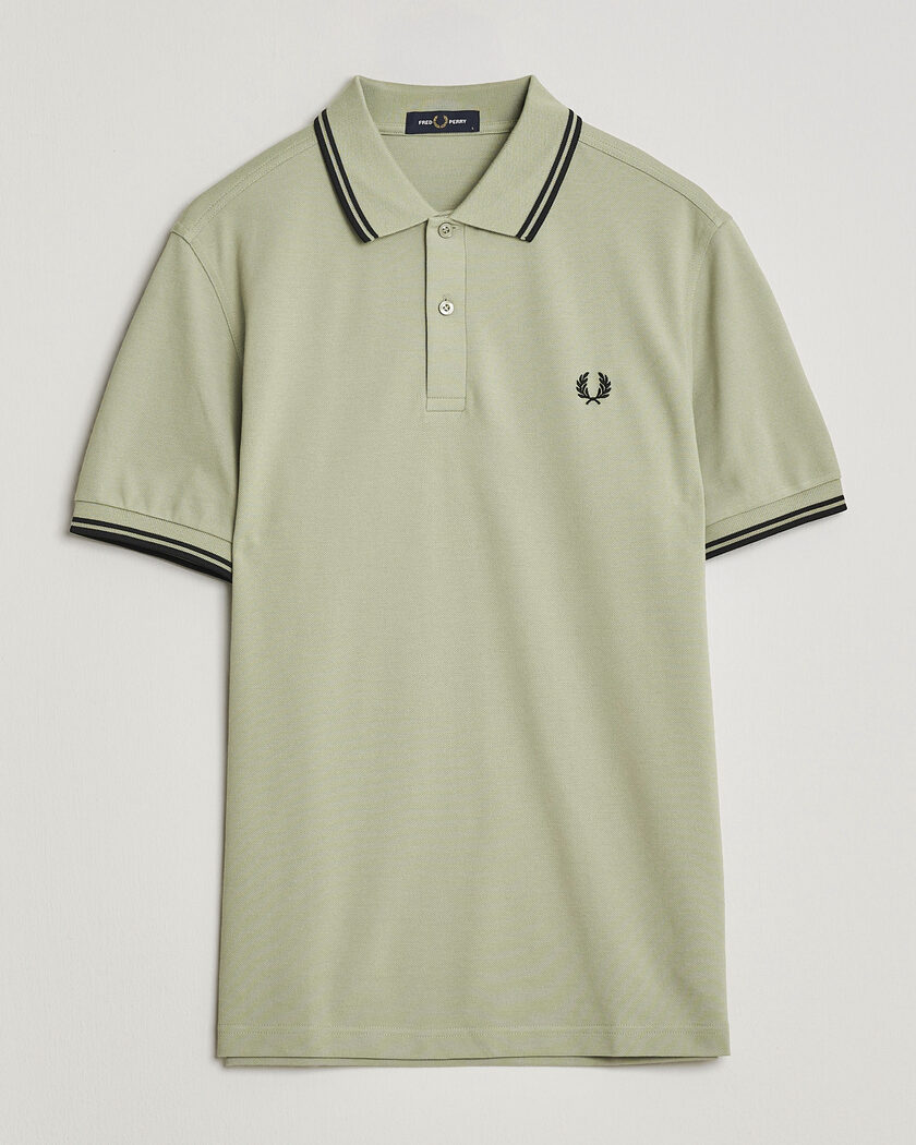 Fred Perry Twin Tipped Polo Shirt Seagrass Green – Grön