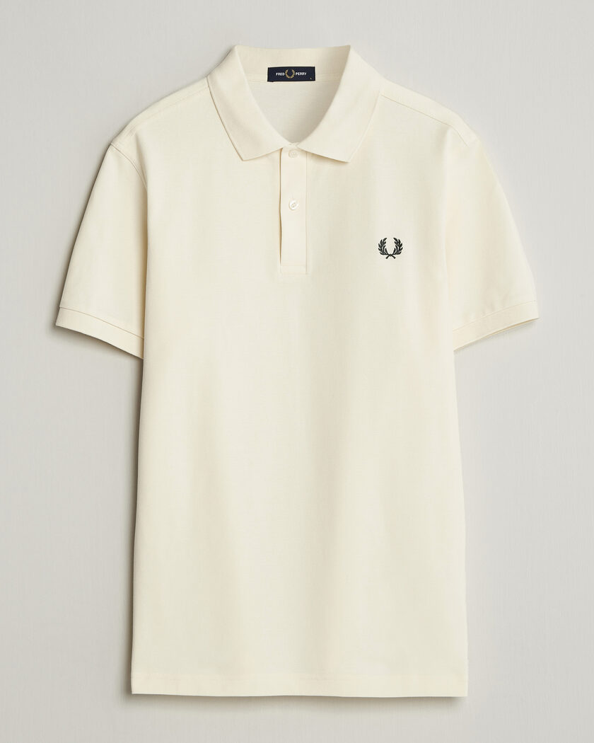 Fred Perry Plain Polo Ecru – Vit
