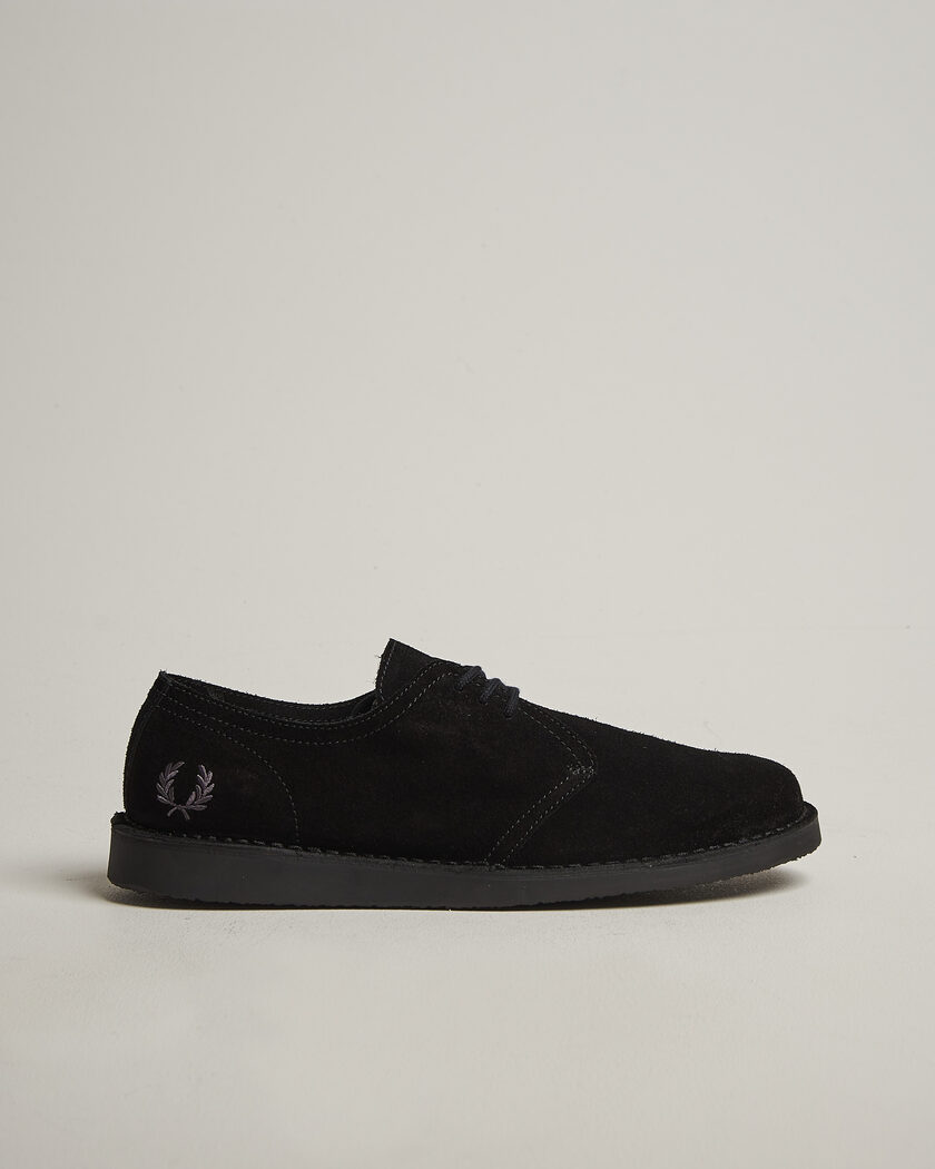 Fred Perry Linden Suede Derby Black – Svart