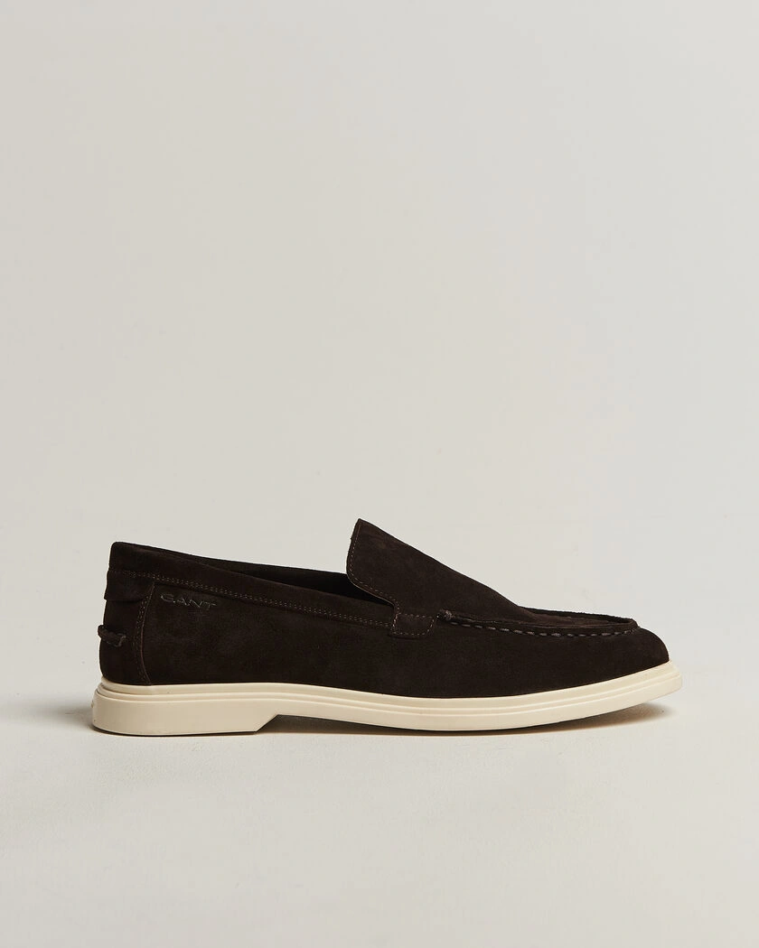 Gant Boery Suede Loafer Dark Brown – Brun