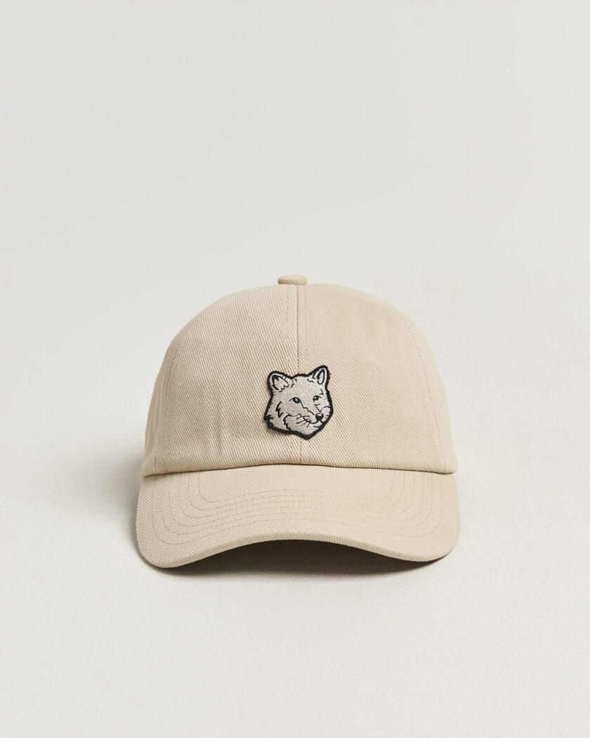 Maison Kitsuné Tonal Fox Head Cap Tea Leaf – Grön