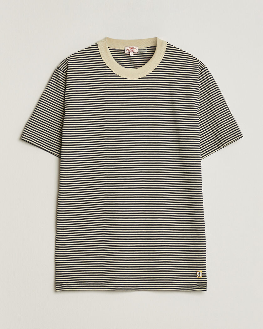 Armor-lux Callac Héritage Stripe T-Shirt Gravel/Marine Deep – Flerfärgad
