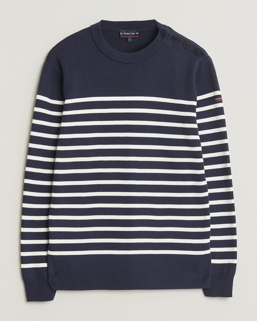 Armor-lux Groix Striped Sweater Navy/Nature – Flerfärgad